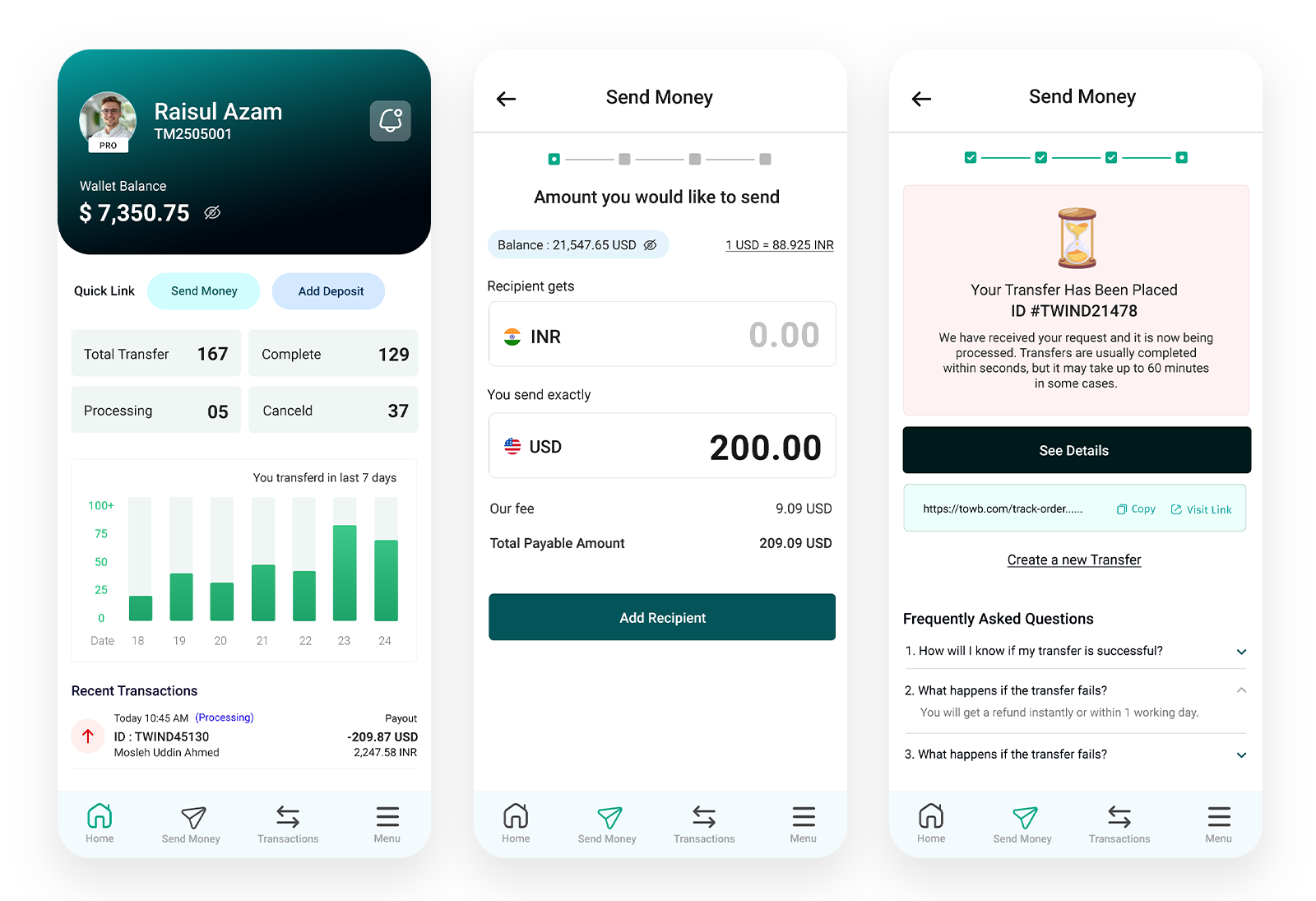 We send your money in 5 minutes